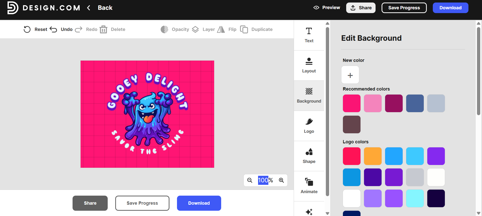 Skapa en tecknad logotyp med Design.com