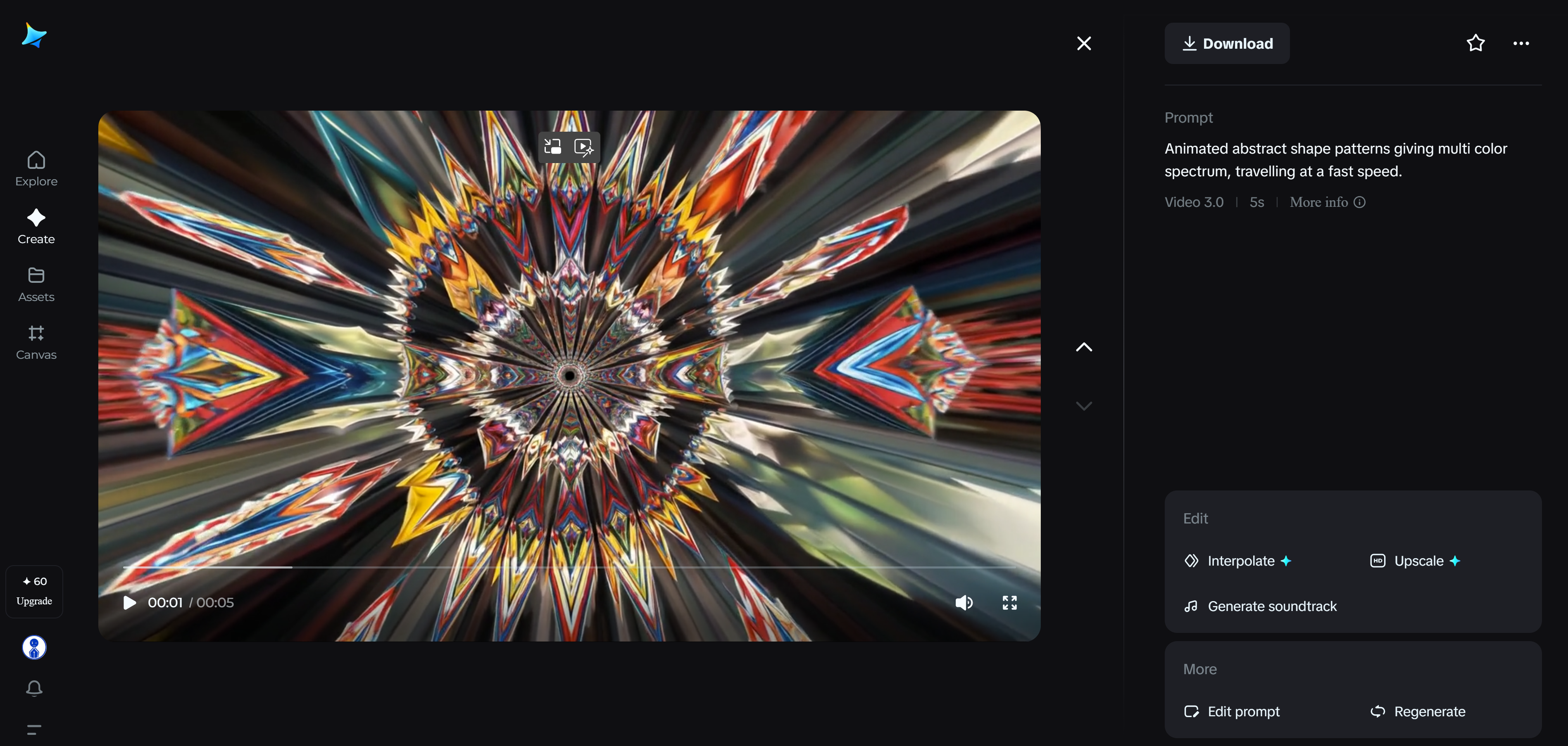Abstrakte Formenanimation